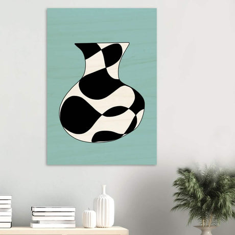 Da Vinci Contemporary Modern Wall Art - Wood Prints - 70x100 cm / 28x40″ - 20 mm