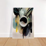 Da Vinci Contemporary Modern Wall Art - Brushed Aluminum Print - 70x100 cm / 28x40″ - 