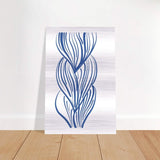 Da Vinci Contemporary Modern Wall Art - Brushed Aluminum Print - 30x45 cm / 12x18″ - 