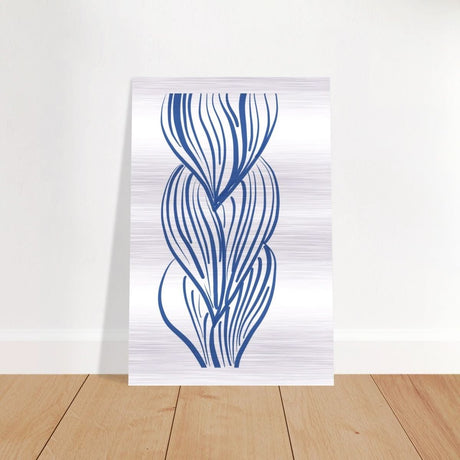 Da Vinci Contemporary Modern Wall Art - Brushed Aluminum Print - 30x45 cm / 12x18″ - 