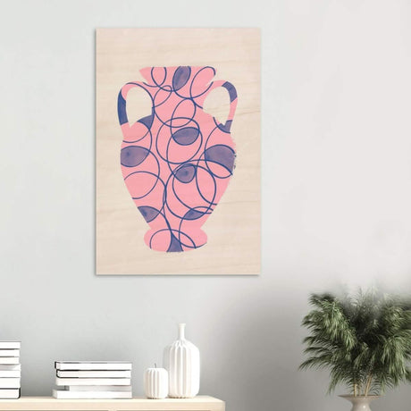 Da Vinci Contemporary Modern Wall Art - Wood Prints - 60x90 cm / 24x36″ - 10 mm