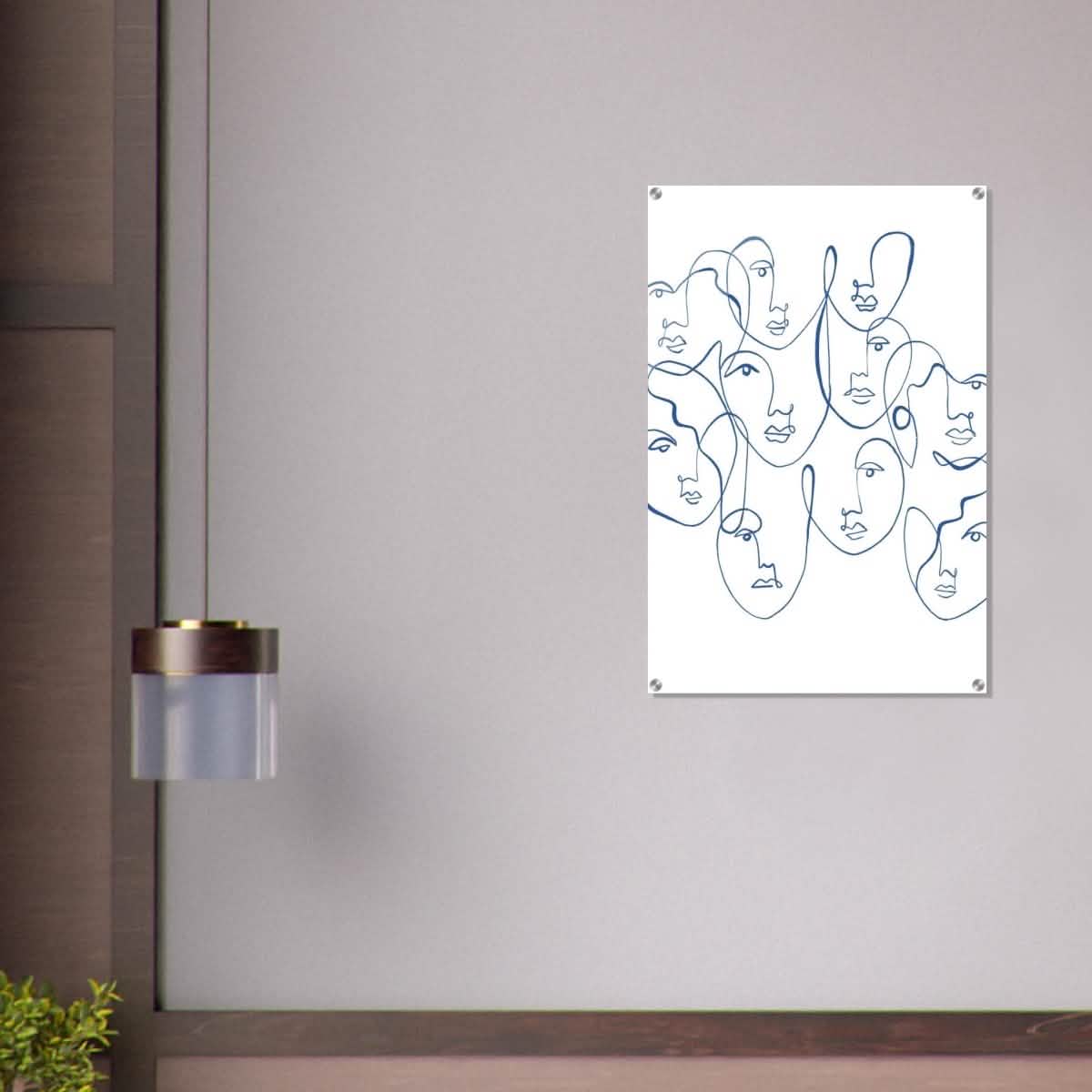 Da Vinci Contemporary Modern Wall Art - Acrylic Print - 60x90 cm / 24x36″ - 