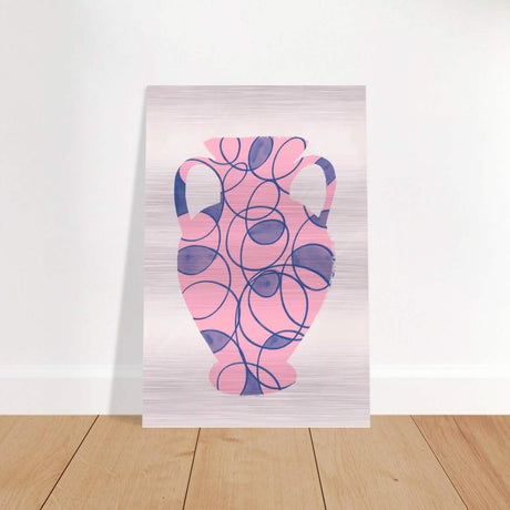 Da Vinci Contemporary Modern Wall Art - Brushed Aluminum Print - 60x90 cm / 24x36″ - 