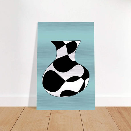 Da Vinci Contemporary Modern Wall Art - Brushed Aluminum Print - 60x90 cm / 24x36″ - 