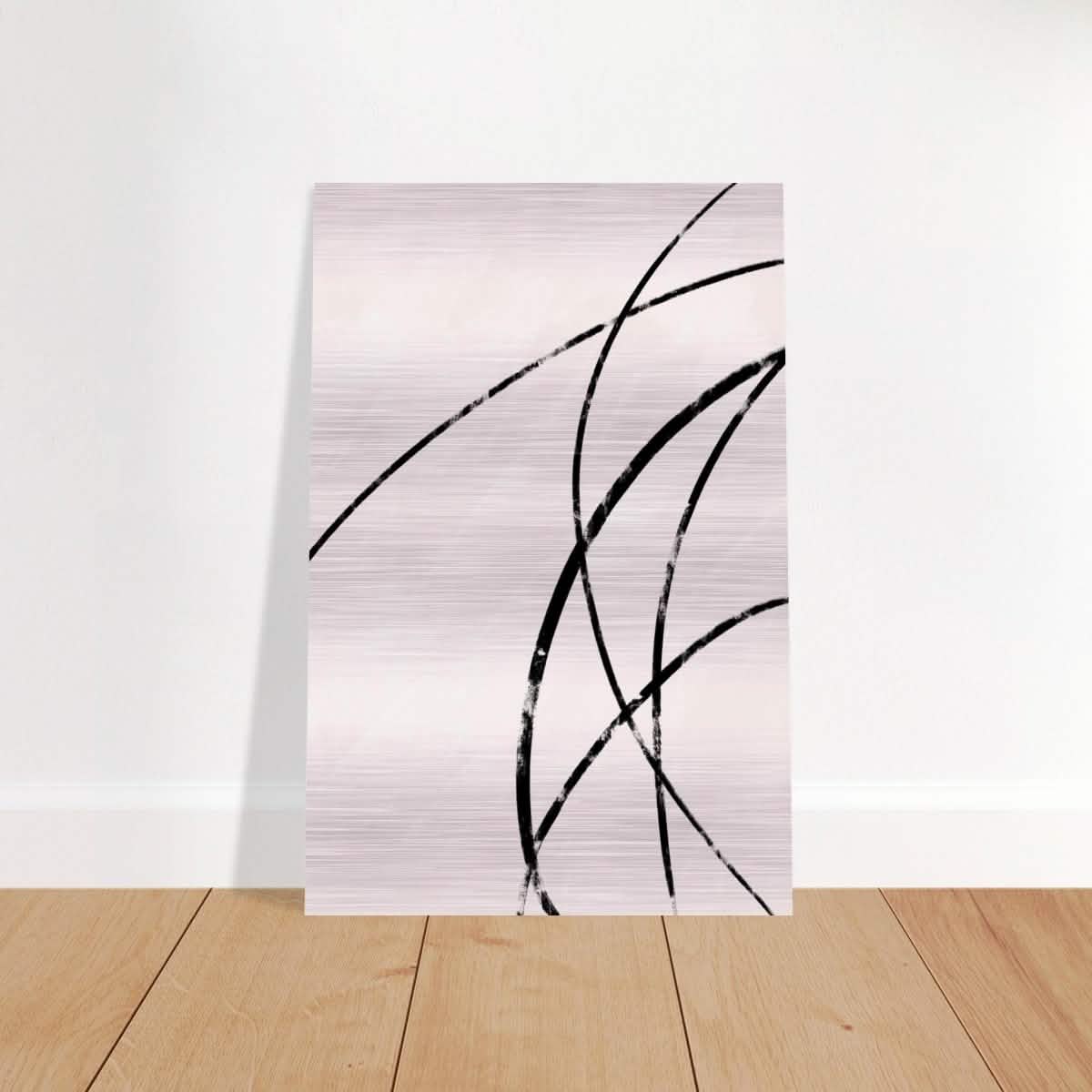 Da Vinci Contemporary Modern Wall Art - Brushed Aluminum Print - 40x60 cm / 16x24″ - 