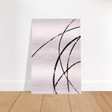 Da Vinci Contemporary Modern Wall Art - Brushed Aluminum Print - 40x60 cm / 16x24″ - 