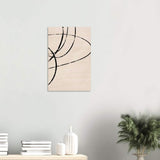 Da Vinci Contemporary Modern Wall Art - Wood Prints - 40x60 cm / 16x24″ - 20 mm