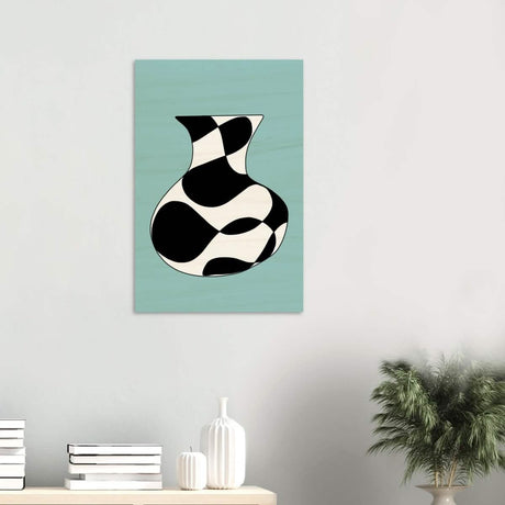 Da Vinci Contemporary Modern Wall Art - Wood Prints - 50x75 cm / 20x30″ - 20 mm