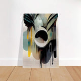 Da Vinci Contemporary Modern Wall Art - Brushed Aluminum Print - 40x60 cm / 16x24″ - 