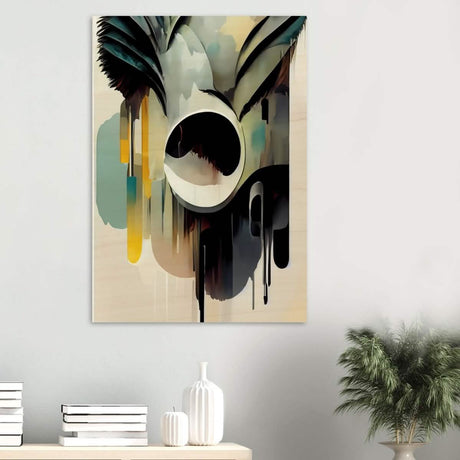 Da Vinci Contemporary Modern Wall Art - Wood Prints - 70x100 cm / 28x40″ - 10 mm