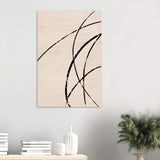 Da Vinci Contemporary Modern Wall Art - Wood Prints - 60x90 cm / 24x36″ - 10 mm