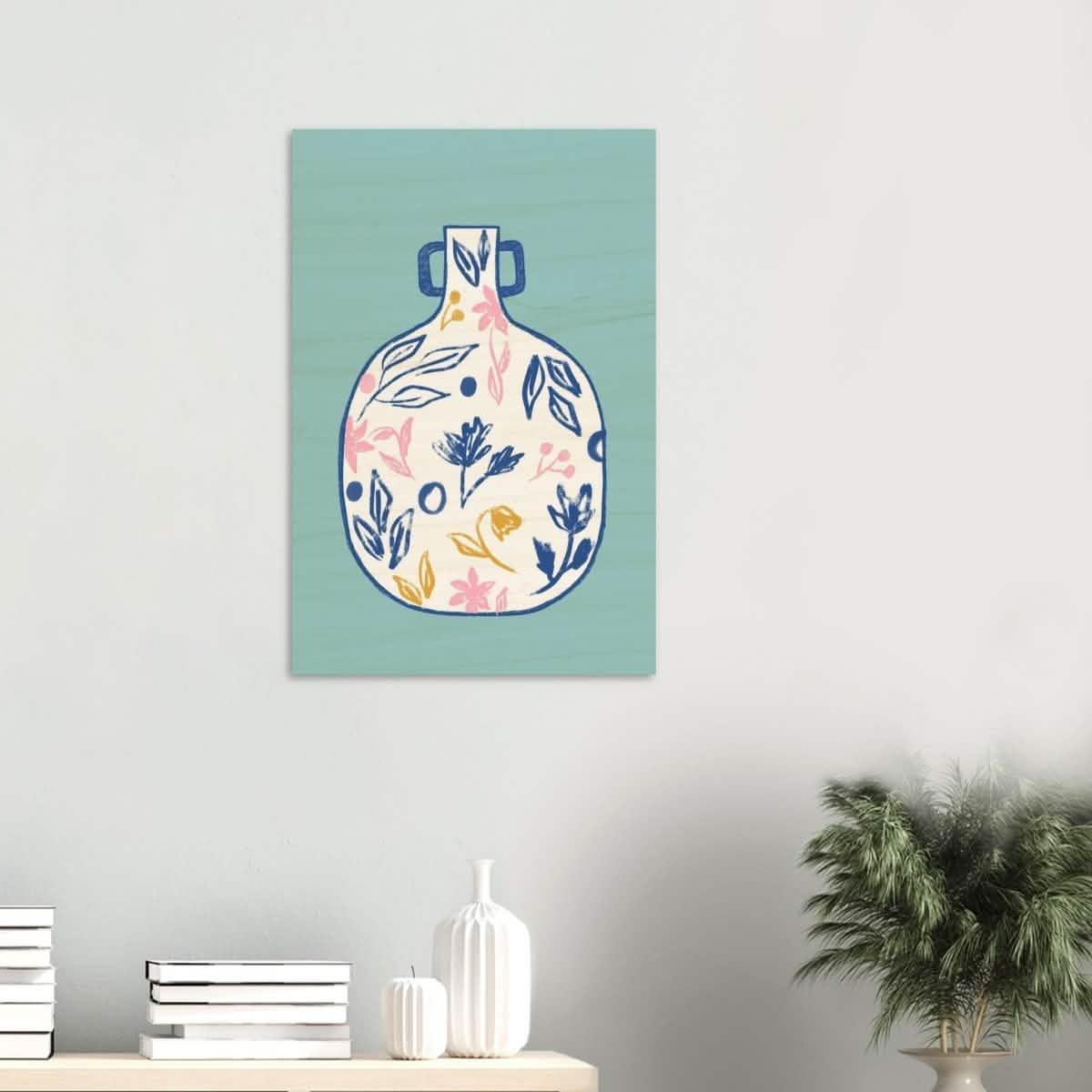 Da Vinci Contemporary Modern Wall Art - Wood Prints - 50x75 cm / 20x30″ - 20 mm