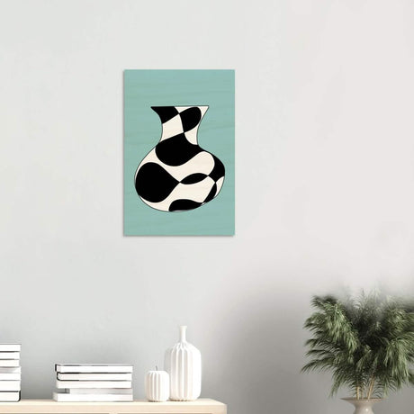 Da Vinci Contemporary Modern Wall Art - Wood Prints - 40x60 cm / 16x24″ - 10 mm