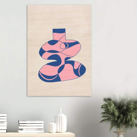 Da Vinci Contemporary Modern Wall Art - Wood Prints - 70x100 cm / 28x40″ - 10 mm