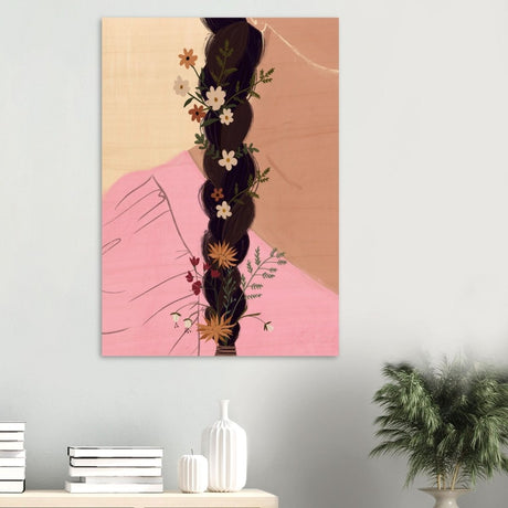 Da Vinci Contemporary Modern Wall Art - Wood Prints - 70x100 cm / 28x40″ - 10 mm