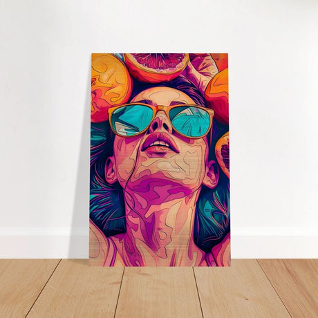 Da Vinci Contemporary Pop art Wall art Print - Brushed Aluminum Print - 30x45 cm / 12x18″ - 