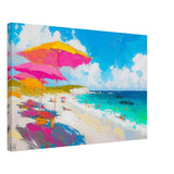 Da Vinci Contemporary Wall art | Beach - Canvas - 40x60 cm / 16x24″ - Slim