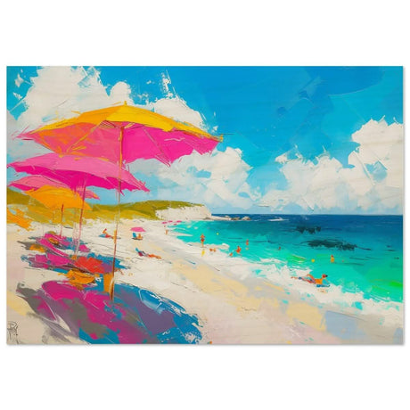 Da Vinci Contemporary Wall art | Beach - Wood Prints - 70x100 cm / 28x40″ - 20 mm