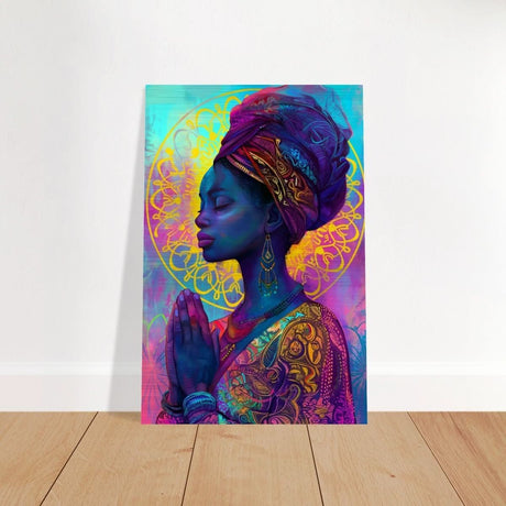 Da Vinci Contemporary Wall art Print | African Theme - Brushed Aluminum Print - 50x75 cm / 20x30″ - 