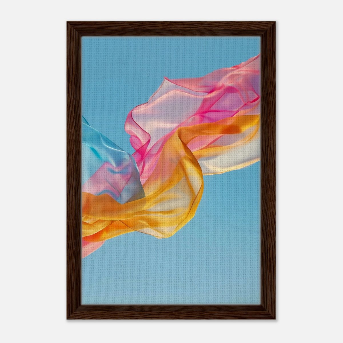 Da Vinci Contemporary Wall art Print | Eclectic expressions - Framed Canvas - 30x45 cm / 12x18″ - Dark wood frame
