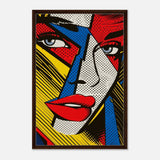 Da Vinci Contemporary Wall art Print | Eclectic Expressions - Framed Canvas - 60x90 cm / 24x36″ - Dark wood frame