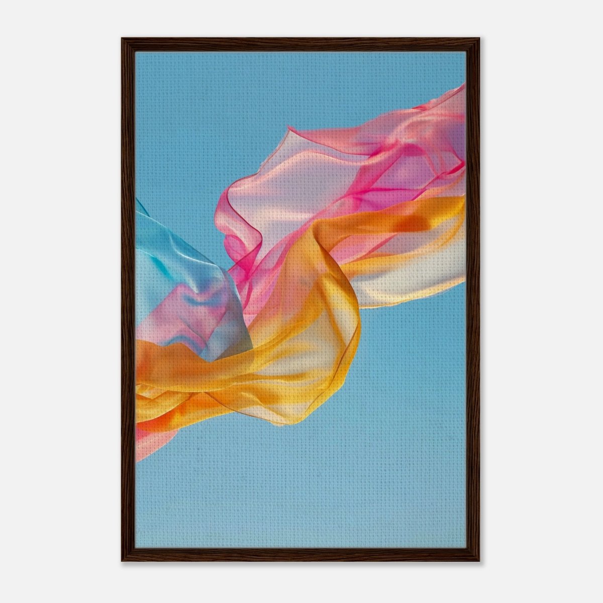 Da Vinci Contemporary Wall art Print | Eclectic expressions - Framed Canvas - 60x90 cm / 24x36″ - Dark wood frame