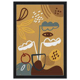 Da Vinci Contemporary wall art Print - Framed Canvas - 40x60 cm / 16x24″ - Black frame