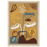 Da Vinci Contemporary wall art Print - Framed Canvas - 30x45 cm / 12x18″ - Wood frame