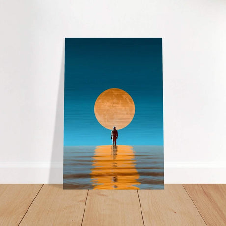 Da Vinci Contemporary Wall art - Brushed Aluminum Print - 50x75 cm / 20x30″ - 