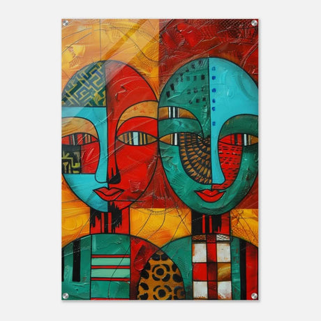 Da Vinci Cubism Wall art Print | African Theme - Acrylic Print - 70x100 cm / 28x40″ - 