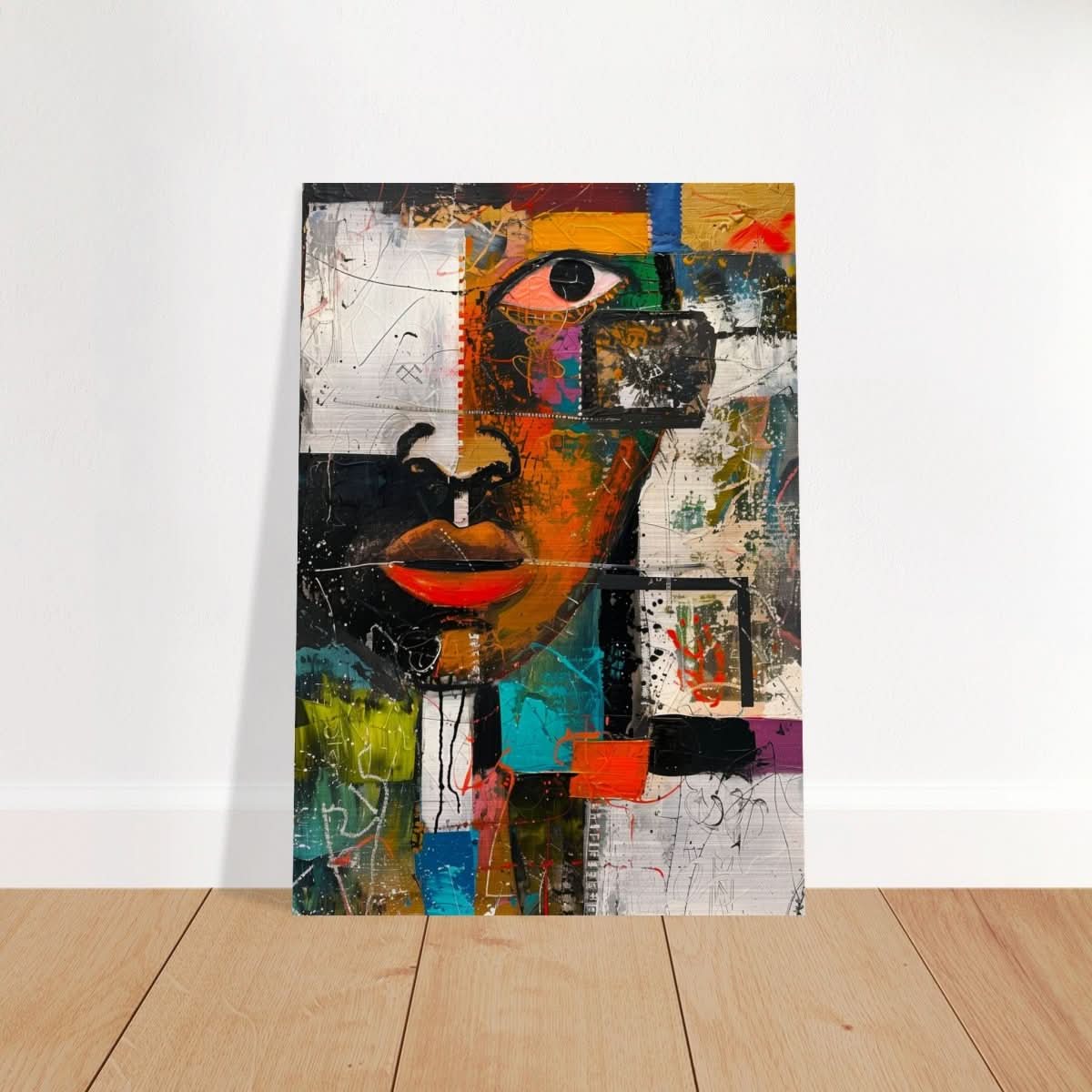 Da Vinci Cubism Wall art Print | African Theme - Brushed Aluminum Print - 70x100 cm / 28x40″ - 