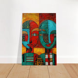 Da Vinci Cubism Wall art Print | African Theme - Brushed Aluminum Print - 30x45 cm / 12x18″ - 