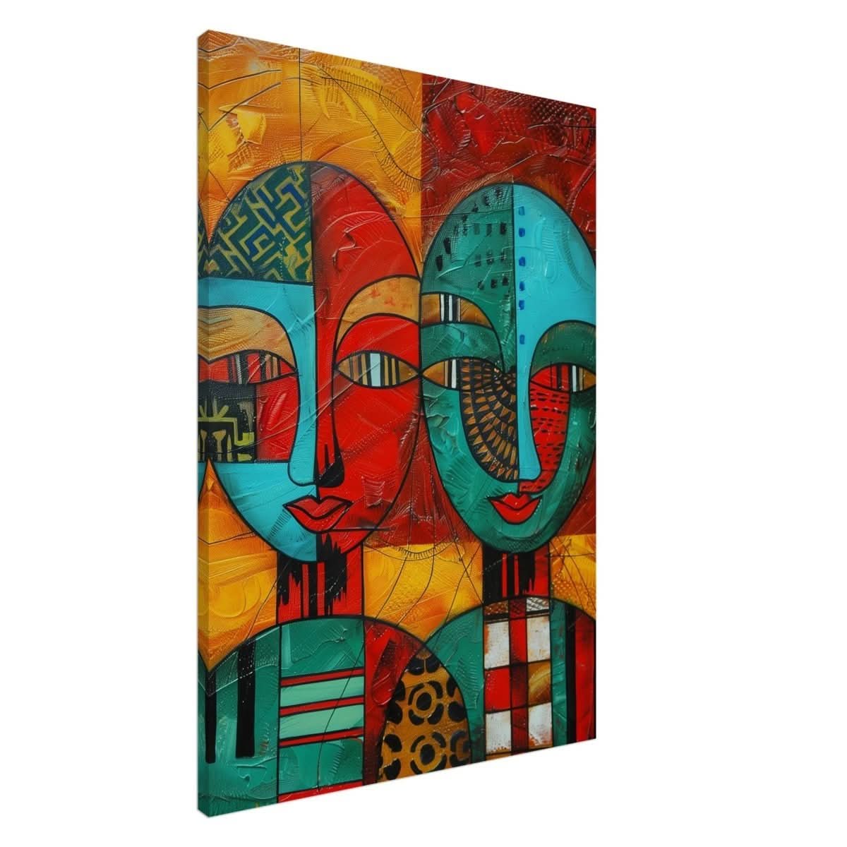 Da Vinci Cubism Wall art Print | African Theme - Canvas - 70x100 cm / 28x40″ - 
