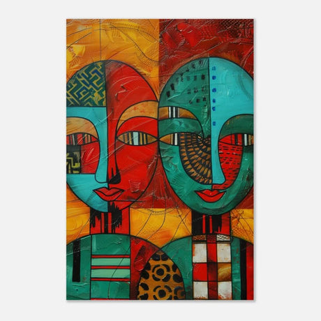 Da Vinci Cubism Wall art Print | African Theme - Wood Prints - 50x75 cm / 20x30″ - 