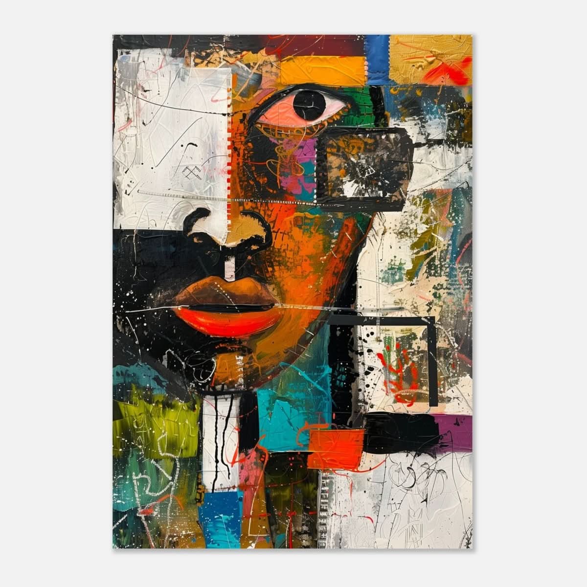Da Vinci Cubism Wall art Print | African Theme - Aluminum Print - 70x100 cm / 28x40″ - 