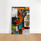 Da Vinci Cubism Wall art Print | African Theme - Brushed Aluminum Print - 40x60 cm / 16x24″ - 
