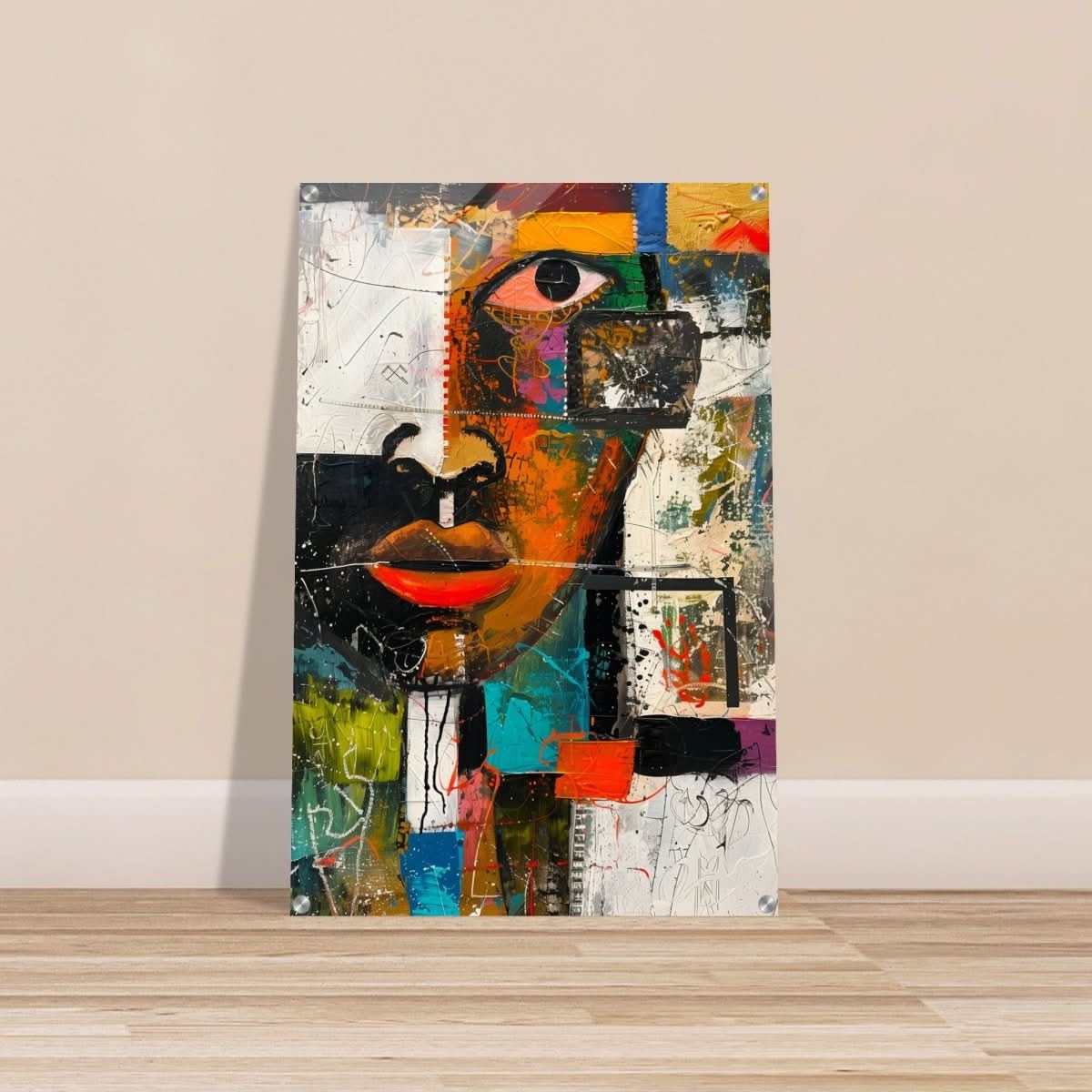 Da Vinci Cubism Wall art Print | African Theme - Acrylic Print - 60x90 cm / 24x36″ - 