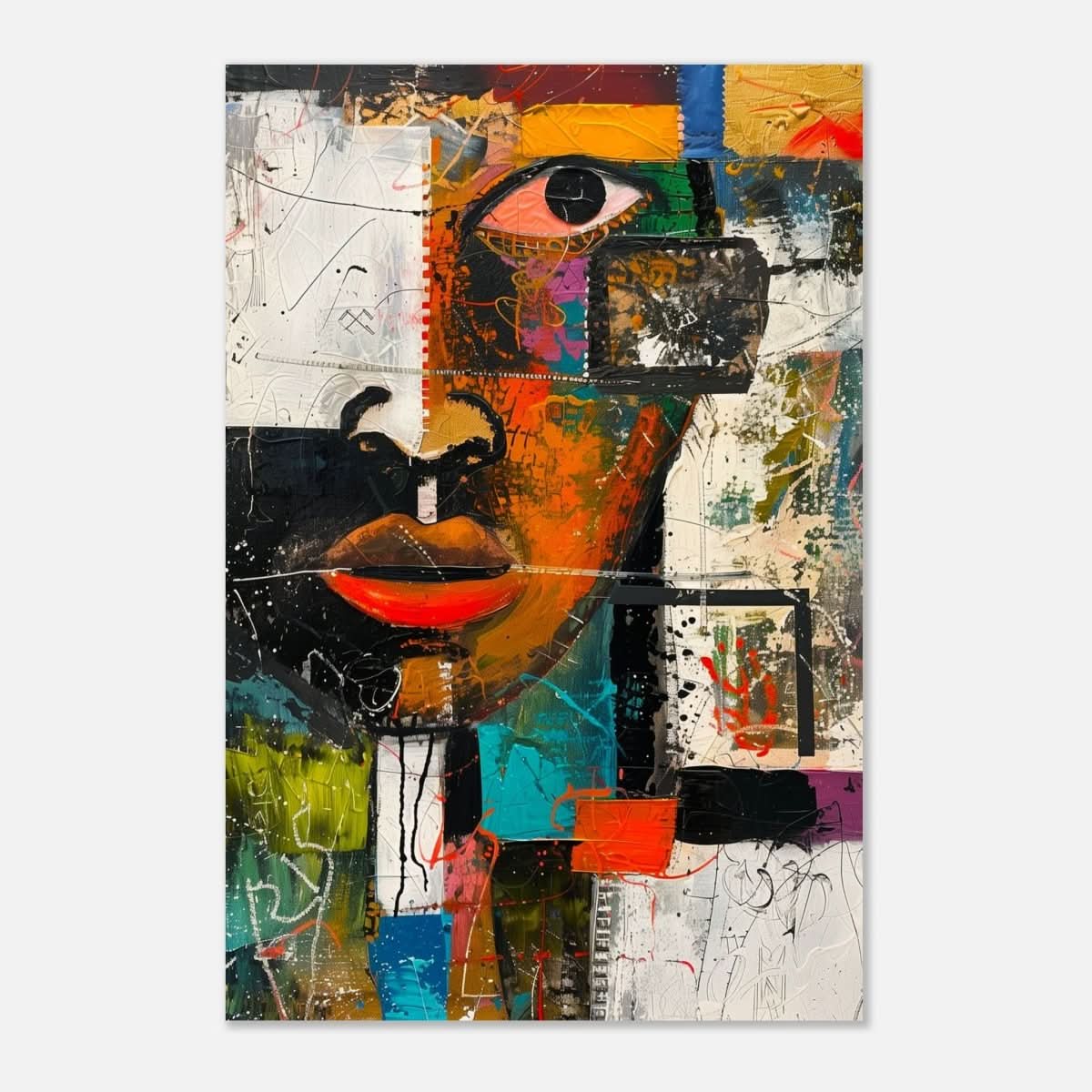 Da Vinci Cubism Wall art Print | African Theme - Aluminum Print - 30x45 cm / 12x18″ - 