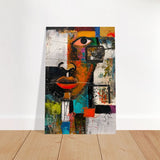 Da Vinci Cubism Wall art Print | African Theme - Brushed Aluminum Print - 30x45 cm / 12x18″ - 