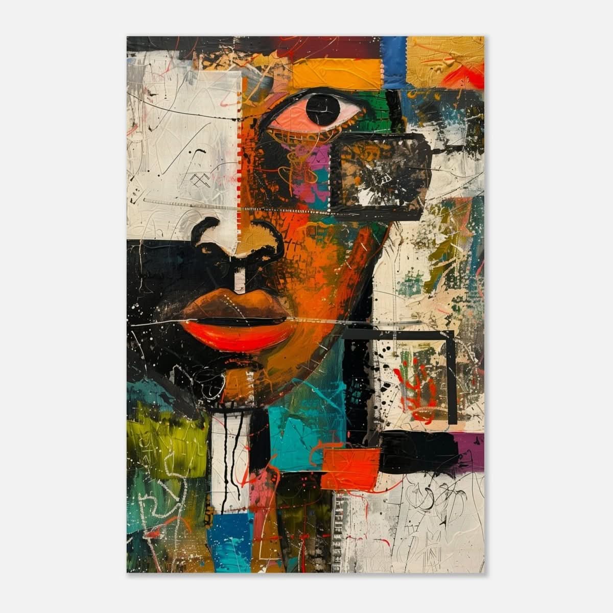 Da Vinci Cubism Wall art Print | African Theme - Wood Prints - 60x90 cm / 24x36″ - 10 mm