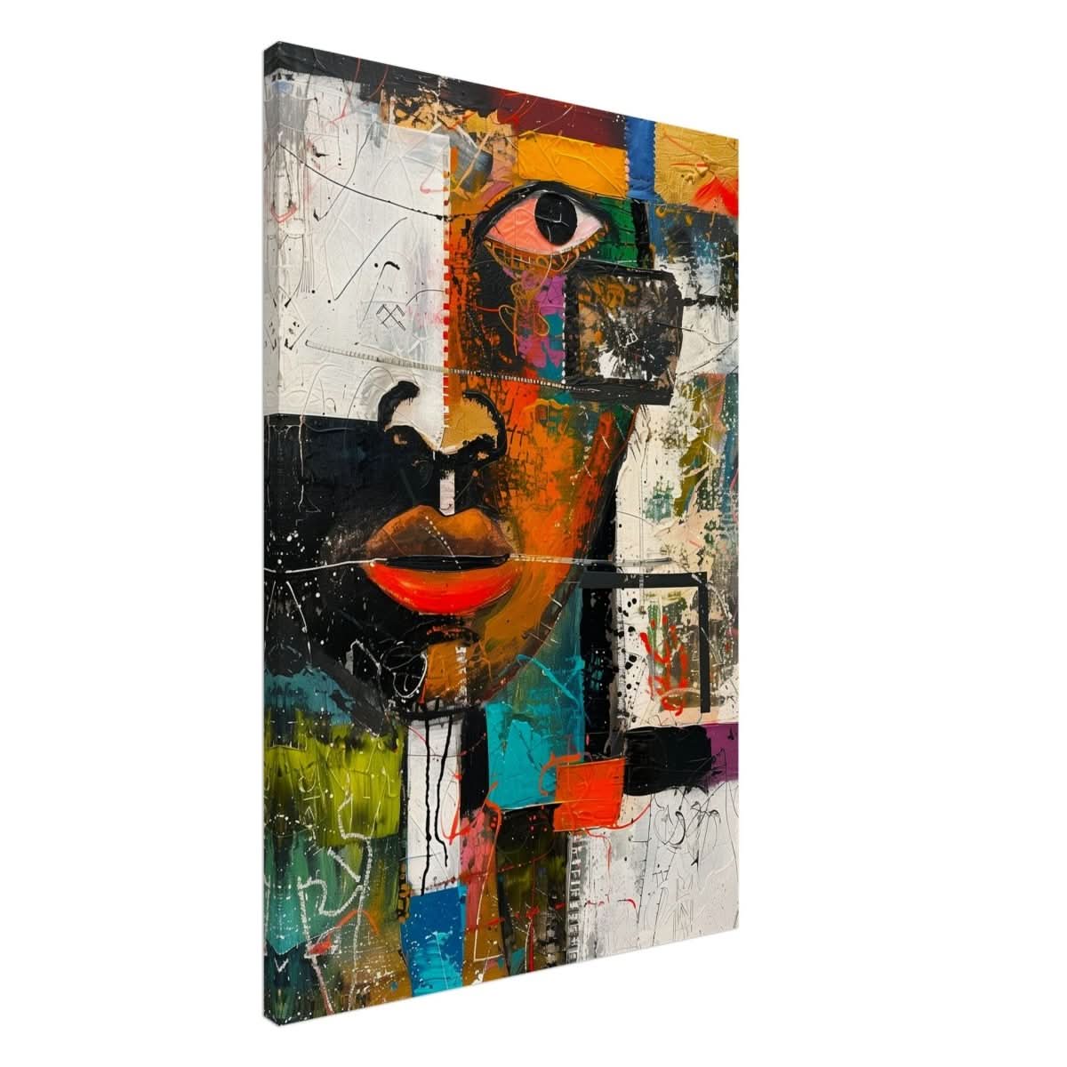 Da Vinci Cubism Wall art Print | African Theme - Canvas - 60x90 cm / 24x36″ - Slim