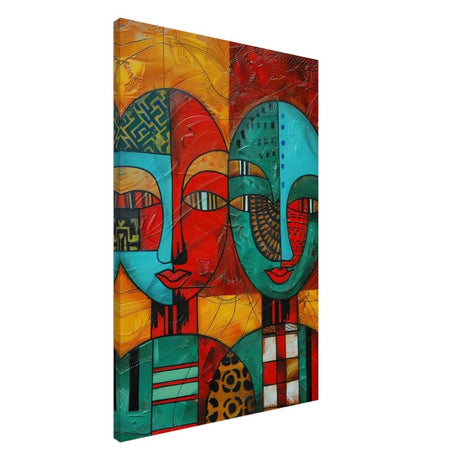Da Vinci Cubism Wall art Print | African Theme - Canvas - 60x90 cm / 24x36″ - 
