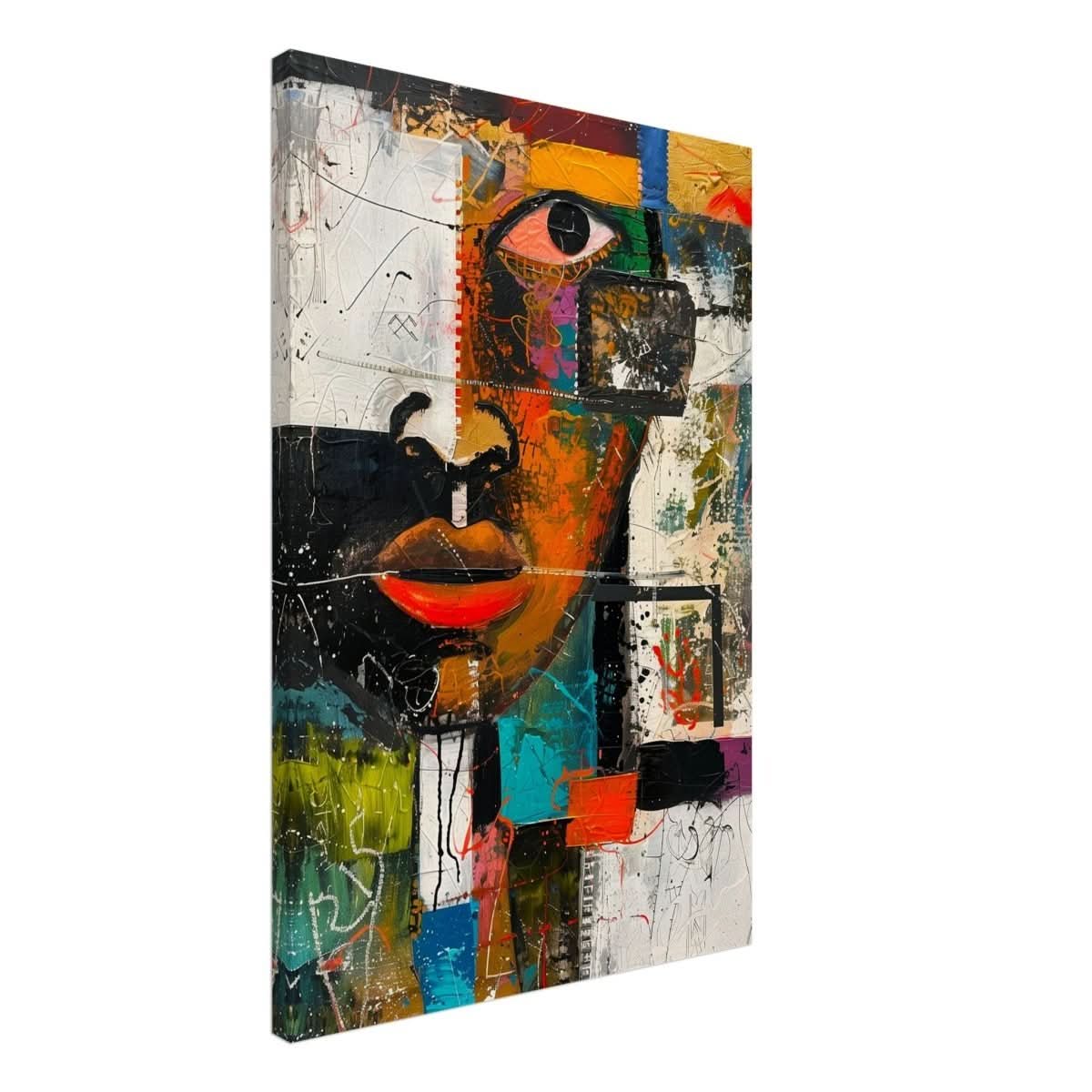 Da Vinci Cubism Wall art Print | African Theme - Canvas - 50x75 cm / 20x30″ - Slim