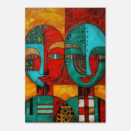 Da Vinci Cubism Wall art Print | African Theme - Aluminum Print - 70x100 cm / 28x40″ - 