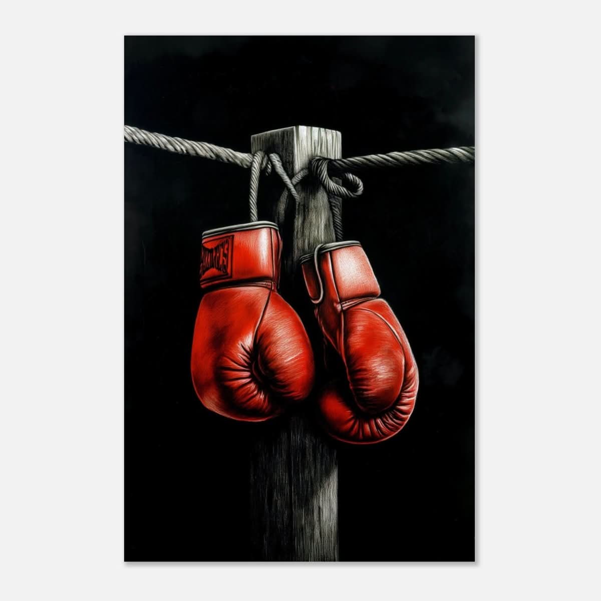 Da Vinci Eclectic Expressions Wall art Print | Boxing Gloves - Aluminum Print - 40x60 cm / 16x24″ - 