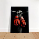 Da Vinci Eclectic Expressions Wall art Print | Boxing Gloves - Brushed Aluminum Print - 70x100 cm / 28x40″ - 