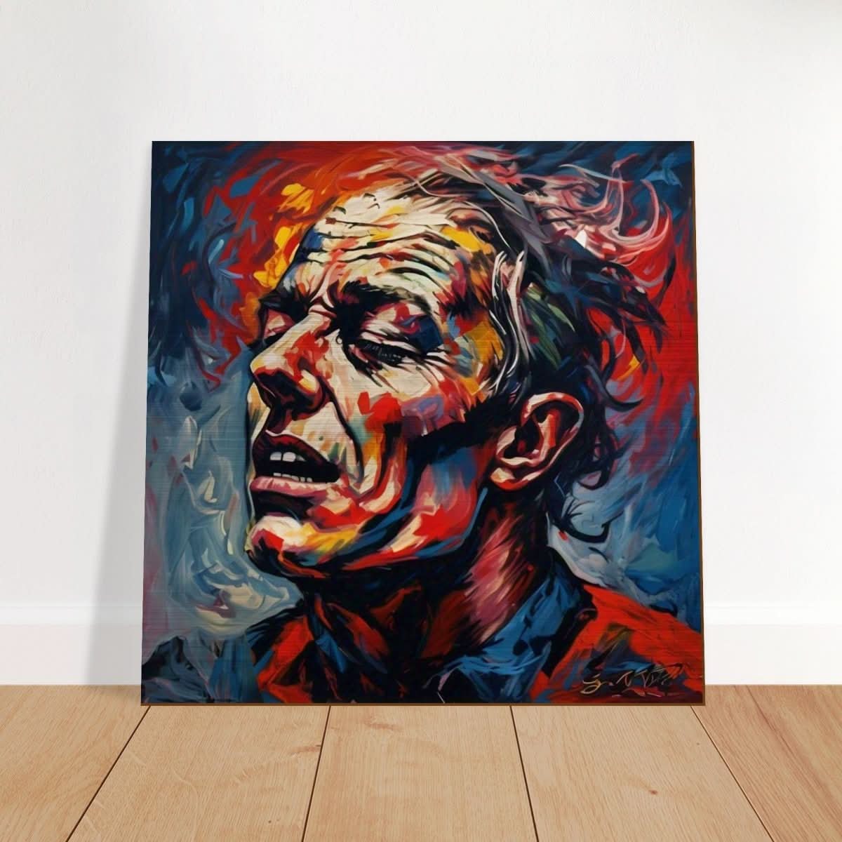 Da Vinci Figurative Modern Art - Brushed Aluminum Print - 40x40 cm / 16x16″ - 