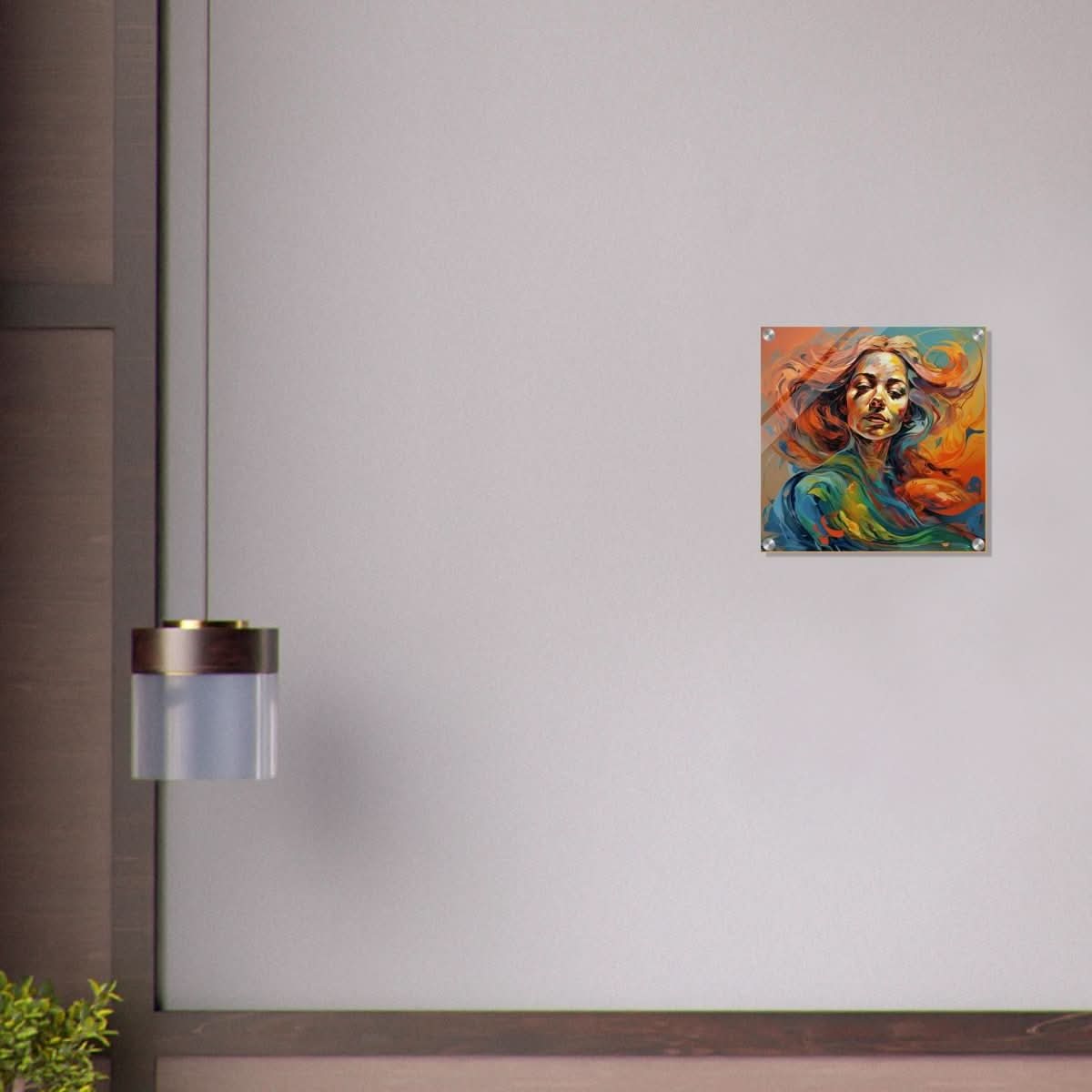 Da Vinci Figurative Modern Art - Acrylic Print - 40x40 cm / 16x16″ - 