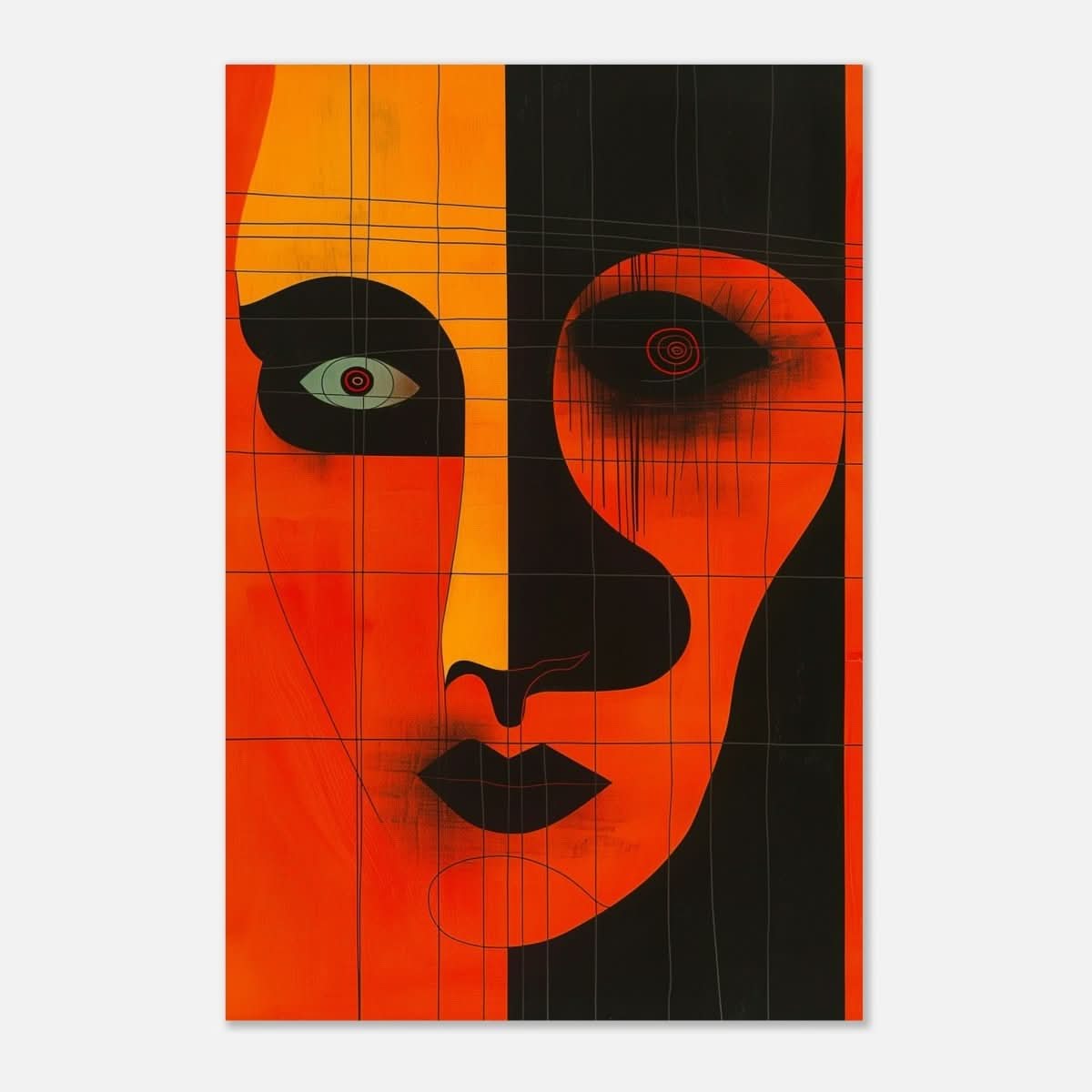 Da Vinci Geometric Abstract Wall art print - Aluminum Print - 30x45 cm / 12x18″ - 