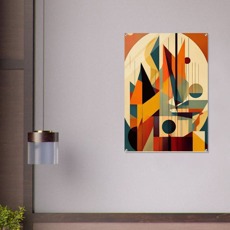 Da Vinci Geometric Cubism Modern Wall Art - Acrylic Print - 70x100 cm / 28x40″ - 